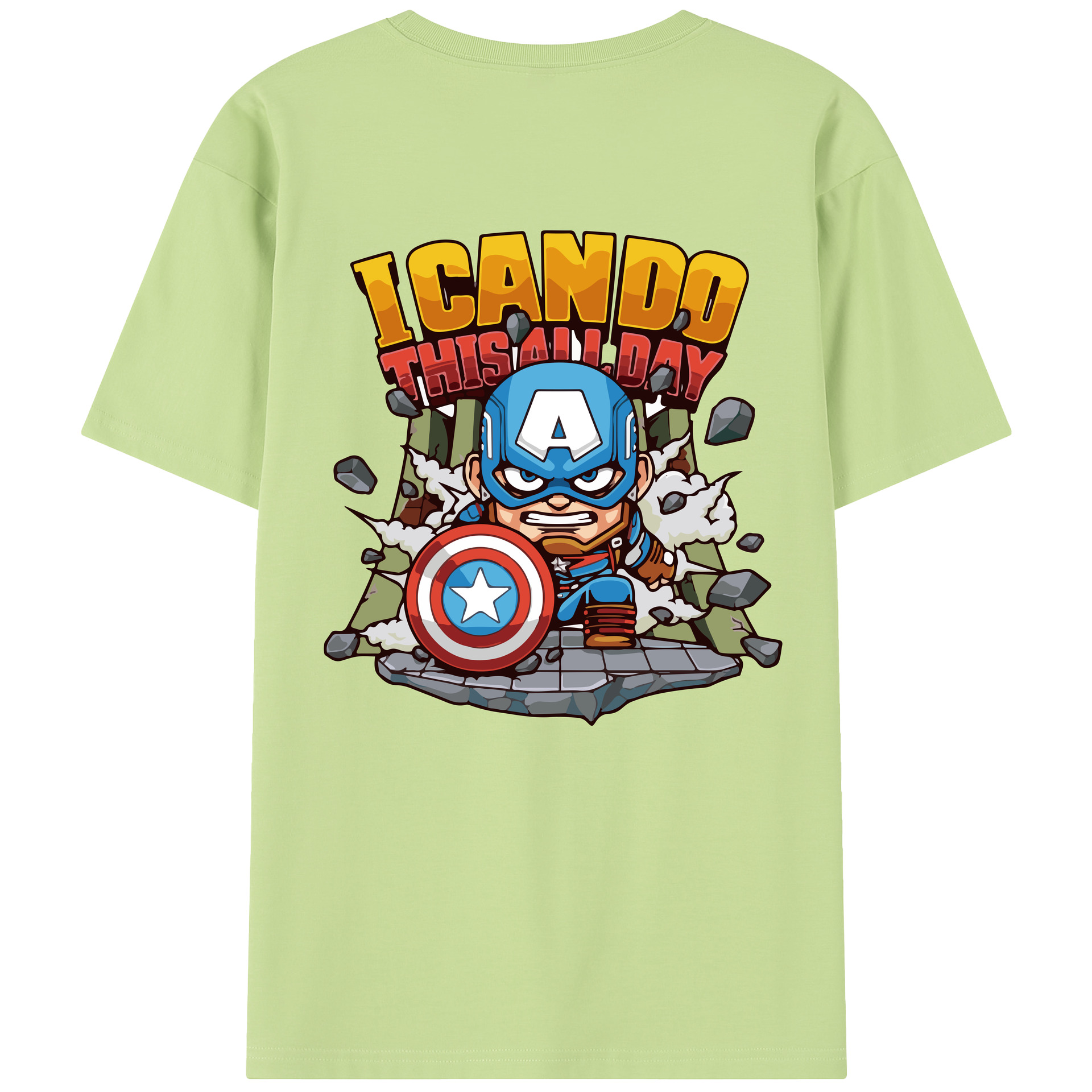 （画像用） アベンジャーズ The Avengers 綿100％半袖Tシャツ（背面プリント）